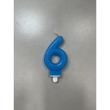 LUCKY CANDLE SVECICA,PLAVA BROJ 6 710366